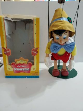 Disney Telco Motion - Ettes Pinocchio Marionette Singing Puppet Toy Box