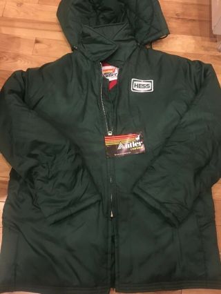 Vintage Hess Gas Station Employee Uniform Winter Coat Deadstock With Tags.