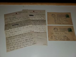 Wwii Letter 82nd Airborne 319th Glider Artillery Wounded Normandy