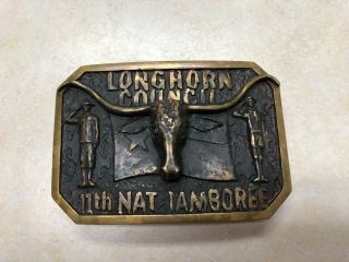 1985 National Jamboree Longhorn Council Belt Buckle