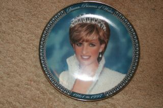 Princess Diana Collector Plate From Franklin " Diana Princess Of Wales "
