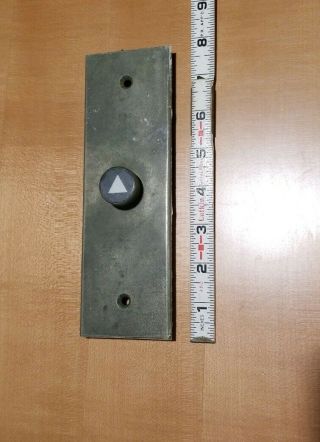 Vintage Otis Elevator Indicator Cast Floor Call Button Plate 7.  75 " X 2.  5 "