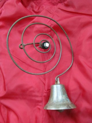 Antique Brass Shop Store Door Bell With Ring (l)