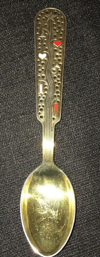 Anton A Michelsen Julen 1939 Sterling Silver Denmark Danish Christmas Spoon 3