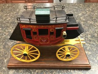 Oscar M Cortes Handcrafted Wells Fargo & Co Overland Stagecoach 1989 Signed