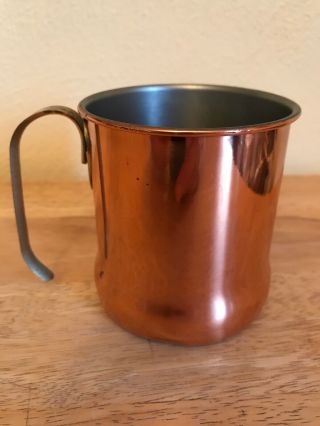 Vintage Coppercraft Guild Mug Tankard Copper Cup with Brass Handle Moscow Mule 3