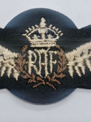 RCAF RAF Pilot Wings Patches Canadian Air Force WW2 3