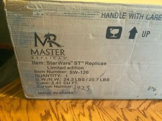 Star Wars Master Replicas Stormtrooper Blaster Le Sw - 126 Full Size W/ Display
