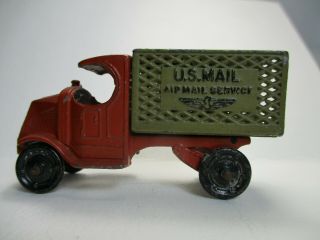 Vintage Tootsietoy Mack Mail Truck No.  4645 Orange & Khaki,