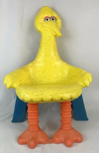 1979 Vintage Sesame Street Big Bird Toddler Child’s Size Chair By Knickerbocker