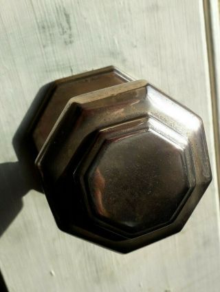 Antique Solid Bronze (NOT Brass) Centre Door Pull / Knob 2