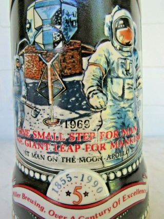 Nasa Miller High Life Beer Stein Mug Great American Achievements Apollo 11 Moon