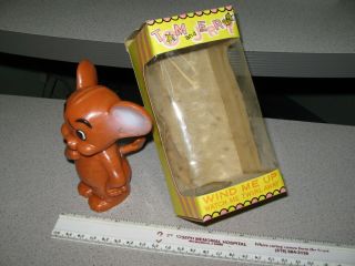 Tom & Jerry Mouse Mgm 1967 Ahi Japan Plastic Windup Ad Character Doll Mib
