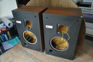 Vintage Jbl L - 19 Speaker Cabinet Pair / Cabinets Only No Drivers
