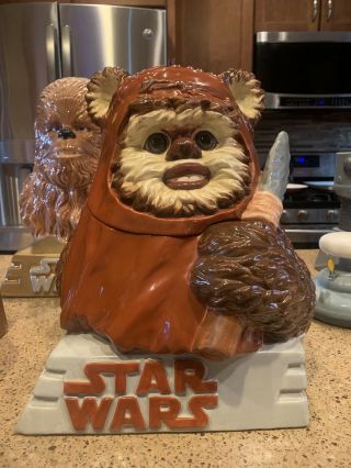 Limited Edition Star Wars 1997 Rotj Widget Ewok Cookie Jar Bust 482/1000