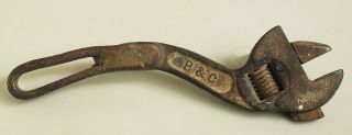 B&c Bemis Call 10 " Adjustable Wrench Vintage Tool