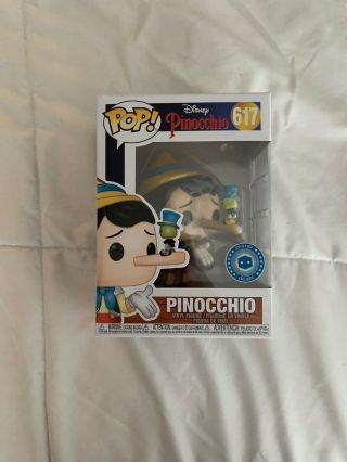 Funko Pop Pinocchio With Jiminy Cricket Pop In A Box Exclusive