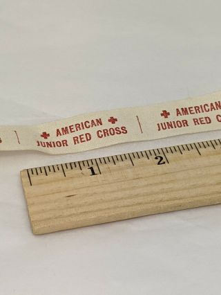 Vintage Arc American Junior Red Cross Uniform Hat Tag Patches Uncut 5