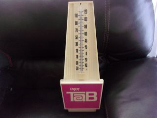 Vintage Tab Soda Advertising Thermometer