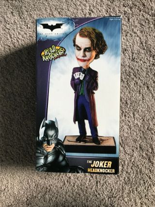 Neca Head Knockers Hand Painted Batman The Dark Knight Bobble Head The Joker
