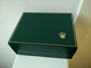 Vintage Rolex 67.  00.  08 Green Leather Creation Geneve Watch Box