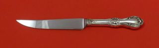 Wild Rose By International Sterling Silver Steak Knife Serrated Custom 8 1/2 "