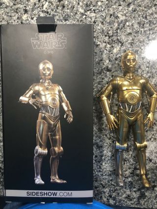 Star Wars C3po Droid C - 3po 1/6 Figure By Sideshow Hot Toys Skywalker Vader