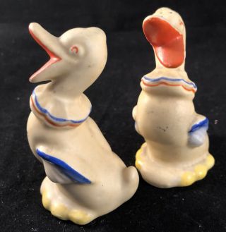 Vintage Ceramic Duck Salt And Pepper Shakers Japan