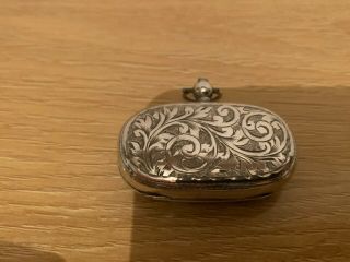 Antique English Birmingham Sterling Silver Coin Holder Purse Chatelaine.
