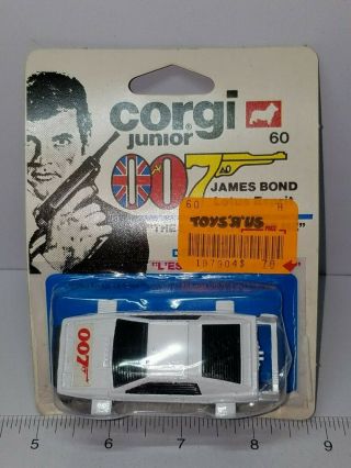 Vintage 1976 Corgi Junior James Bond 007 The Spy Who Love Me Lotus Espirit