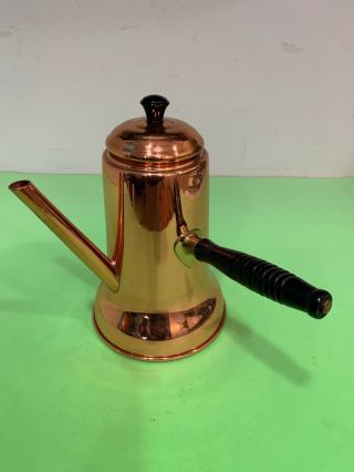 Vintage Coppercraft Guild Copper Tea Pot 8  Tall