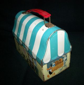 1959 Porky ' s Lunch Wagon Dome Top Lunch Box Warner Bros.  Bugs Bunny No Thermos 3