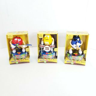 Rock Stars M&M ' S Blue Red & Yellow Musical Band Guitar Drums Saxophone 2
