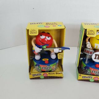 Rock Stars M&M ' S Blue Red & Yellow Musical Band Guitar Drums Saxophone 3
