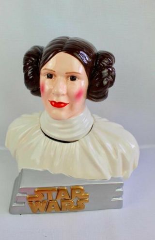Star Wars Princess Leia Limited Edition Ceramic Cookie Jar 1997 775/1000