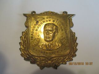 Woodrow Wilson 1913 Inaugural Token Medal Badge Campaign Political 2