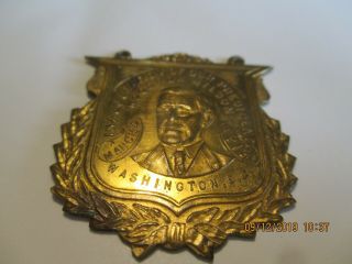 Woodrow Wilson 1913 Inaugural Token Medal Badge Campaign Political 3