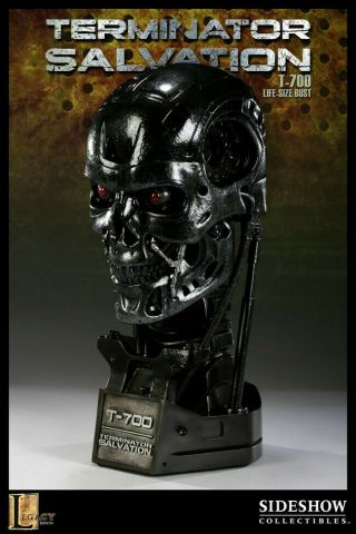 Terminator Salvation T - 700 1:1 Life Size Bust Prop Endo Endoskeleton Sideshow 3