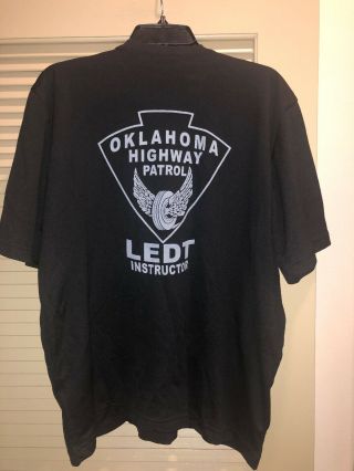 Vintage Oklahoma Highway Patrol Instructor Shirt Xl