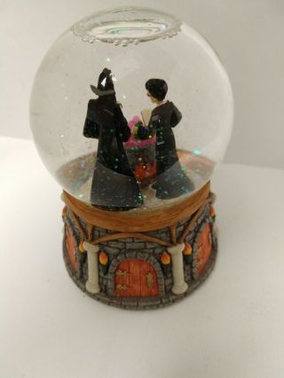 Harry Potter Musical Snow Globe - Harry & Snape with Glowing Red Cauldron 3
