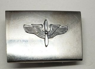 Wwii U.  S.  Military Wings & Propeller Belt Buckle Ww2 Authentic