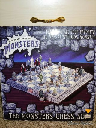 Universal Studios The Monsters Chess Set Game Collectible Rare