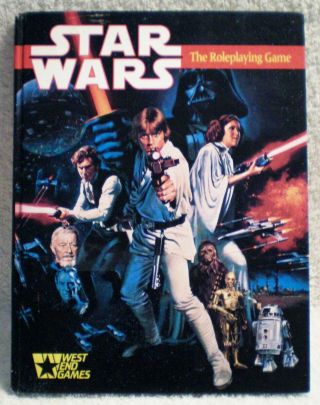 Very Rare - Star Wars 1st Ed.  Rpg,  Signed By M.  Hamill,  A.  Daniels And D.  Prowse
