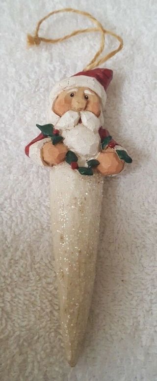 Midwest Of Cannon Falls Eddie Walker Santa Icicle Ornament