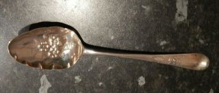 Georgian Solid Silver - Hester Bateman Berry Spoon.  1782