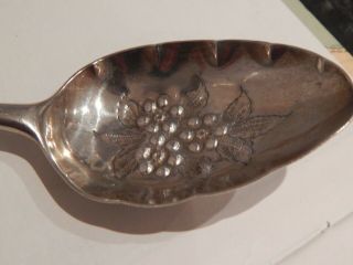 Georgian Solid Silver - Hester Bateman Berry Spoon.  1782 2