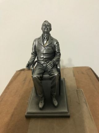 Us President Franklin D Roosevelt Collectible Pewter Statue Lance Presidential