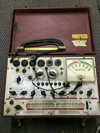 Hickok Model 600a Vintage Dynamic Mutual Conductance Vacuum Tube Tester