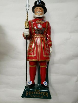 Beefeater Yeoman Staffordshire Carlton Ware Hand Painted Ceramic Gin Decanter