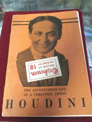 Rare Harry Houdini The Adventurous Life Of A Versatile Entertainer